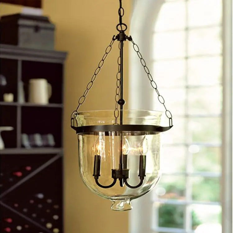Rustic Bell Jar Pendant light