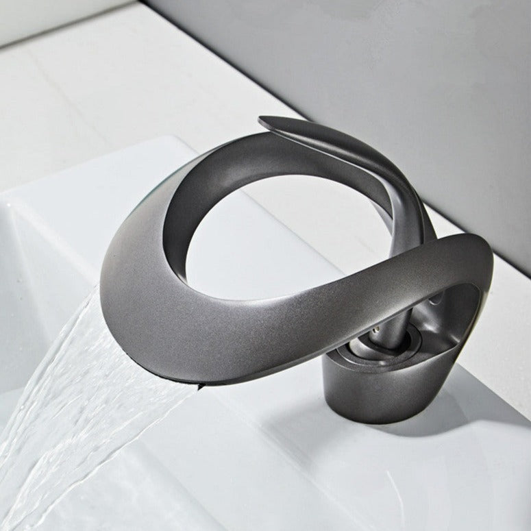 Modern Curved Bathroom Faucet