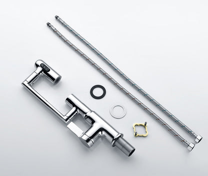Emfurn Single Hole Rotatable Faucet with Digital Temperature Display