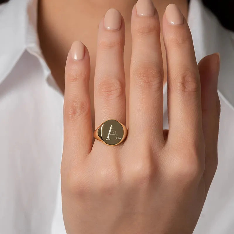 Chic Personalize Stainless Steel Custom Ring