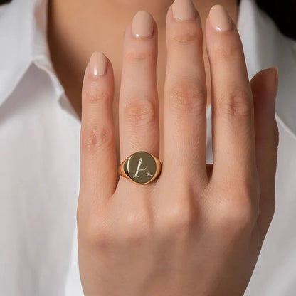 Chic Personalize Stainless Steel Custom Ring