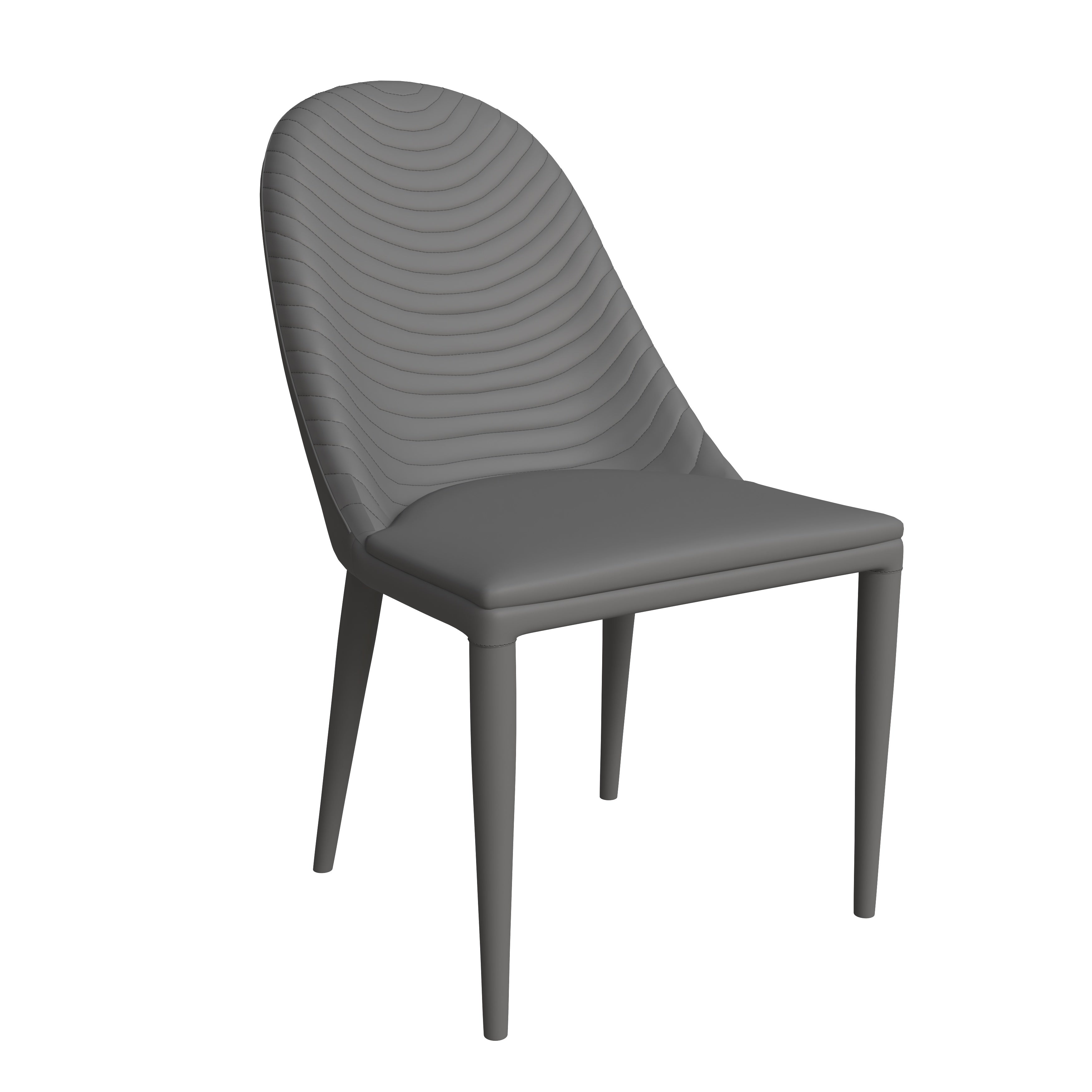 Seville Collection Modern Dining Chair in Grey