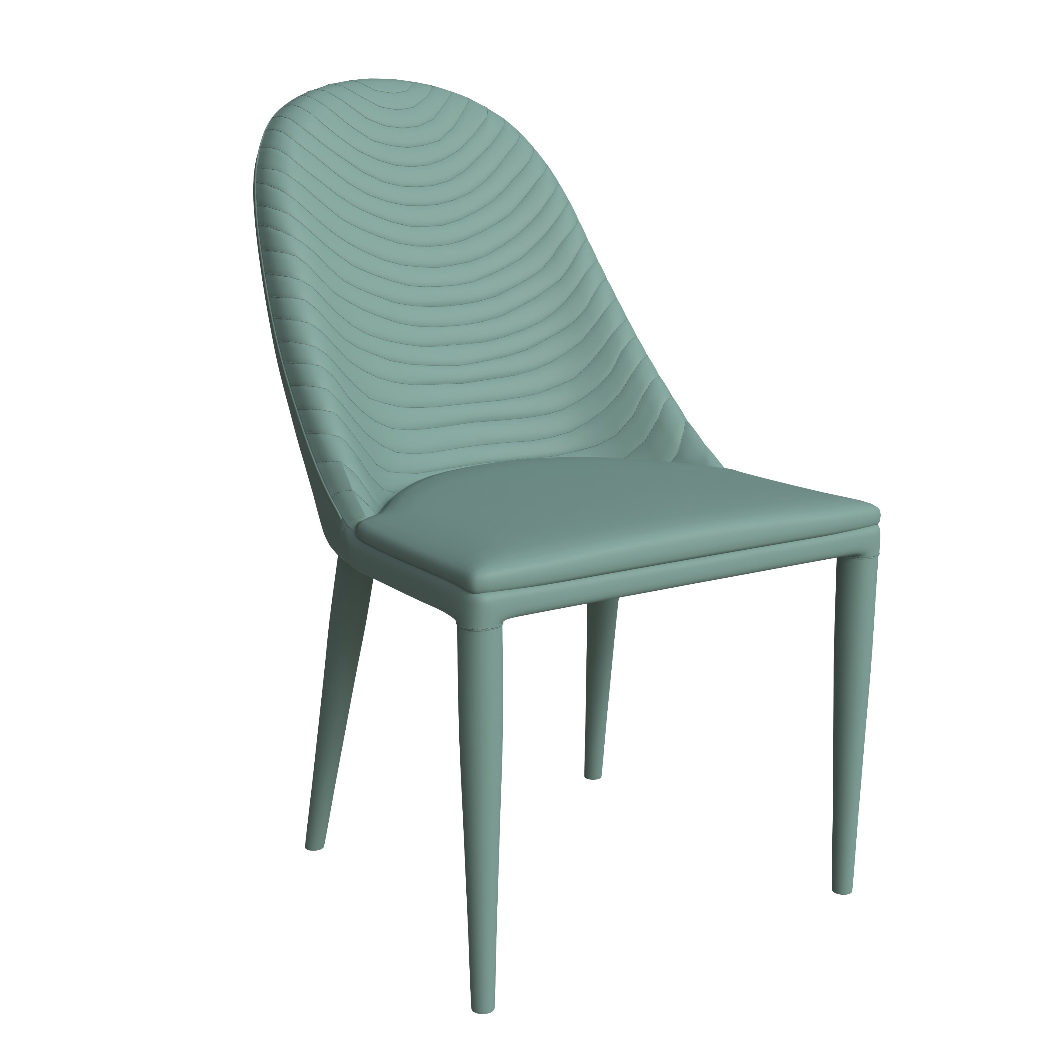 Seville Collection Modern Dining Chair in Green