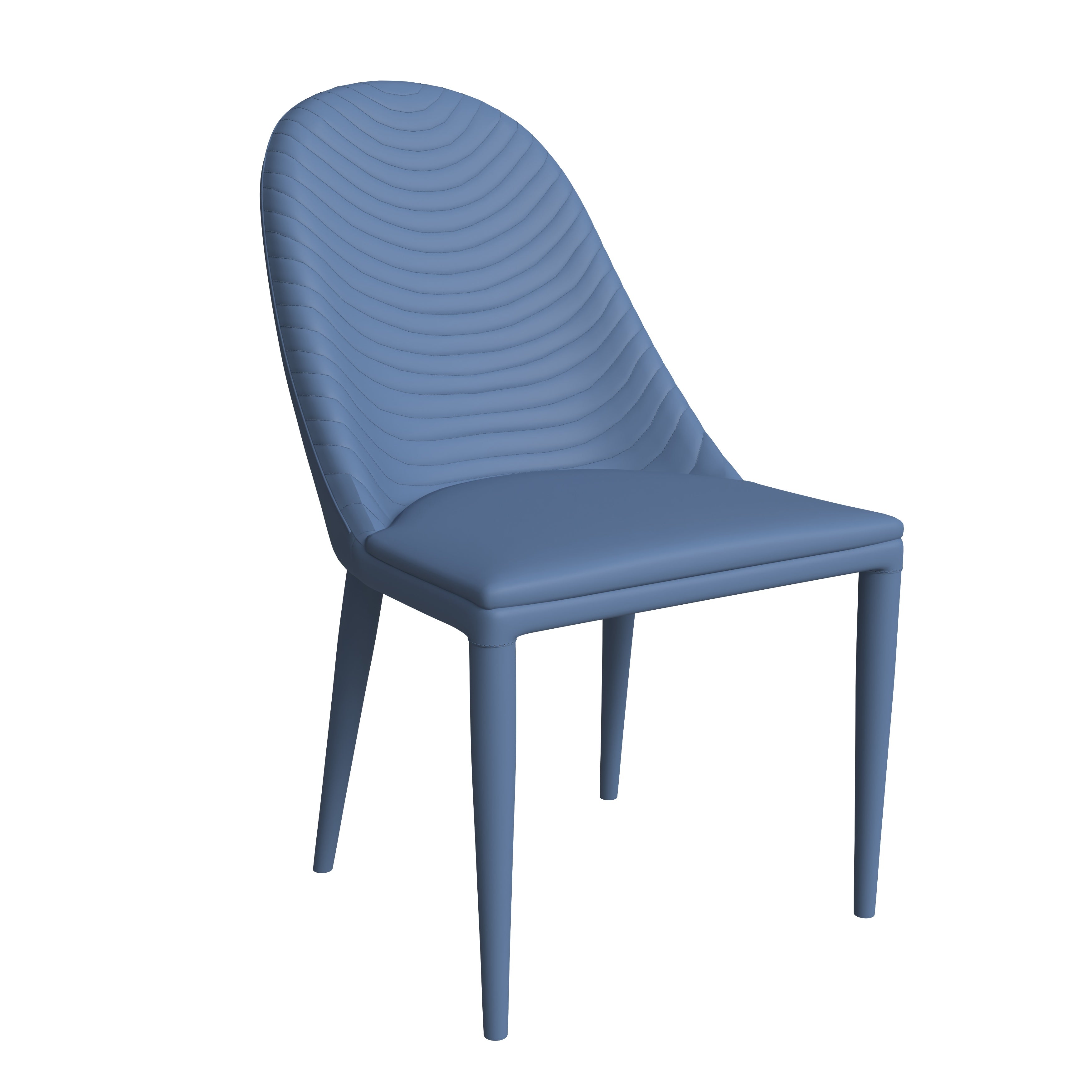 Seville Collection Modern Dining Chair in Navy Blue