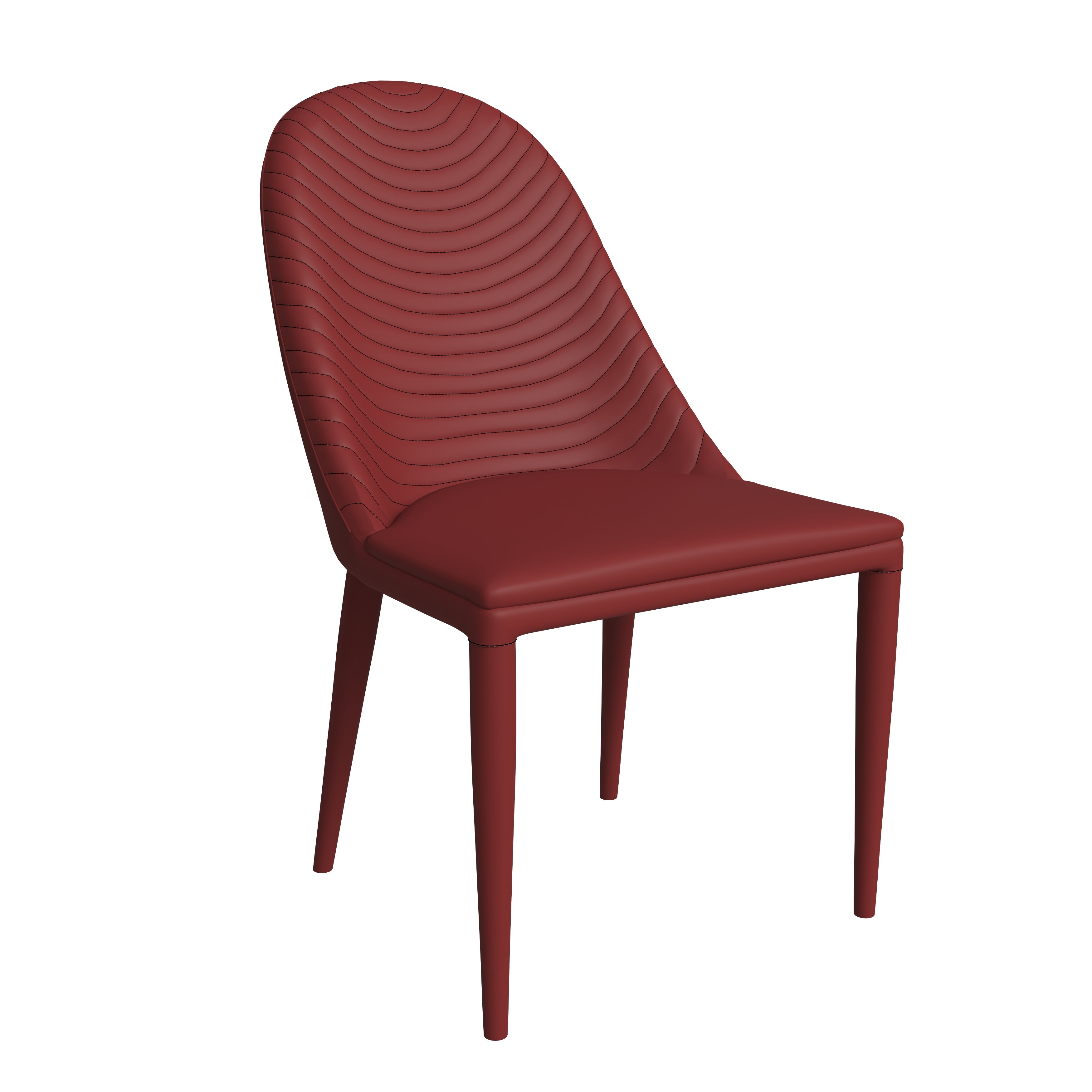 Seville Collection Modern Dining Chair in Red