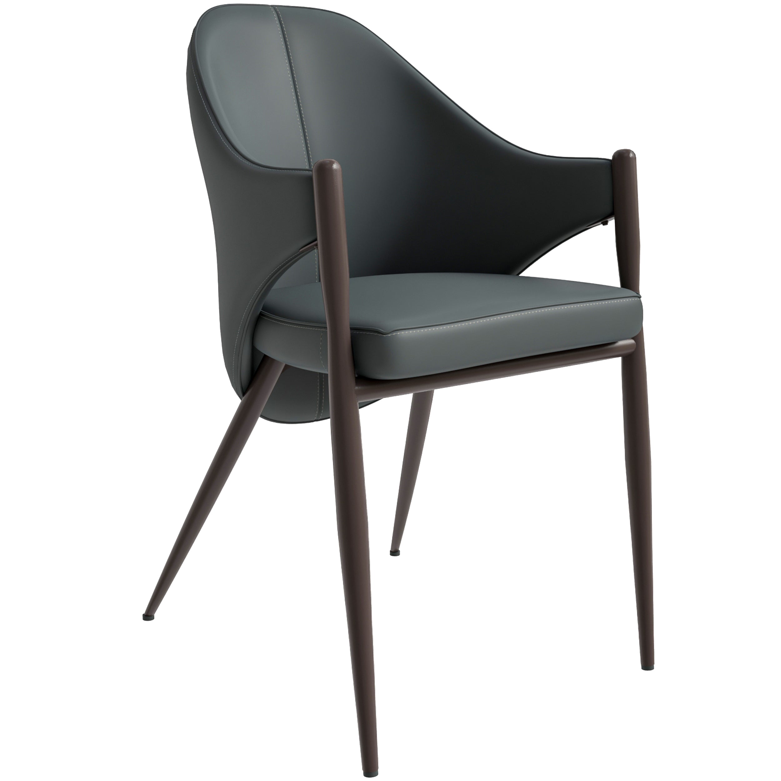 Sante Collection Modern Dining Chair in Grey