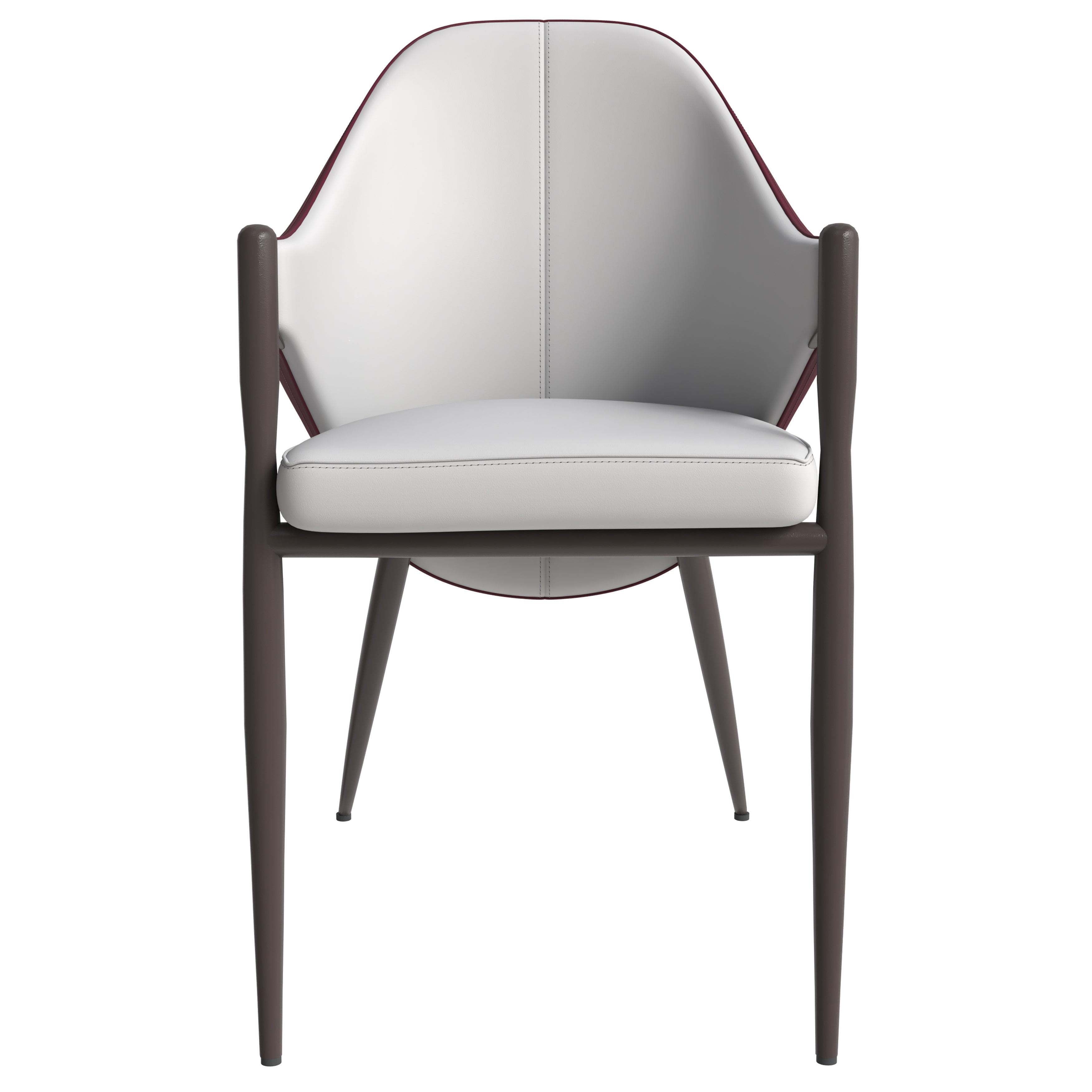 Sante Collection Modern Dining Chair in Cream/Green