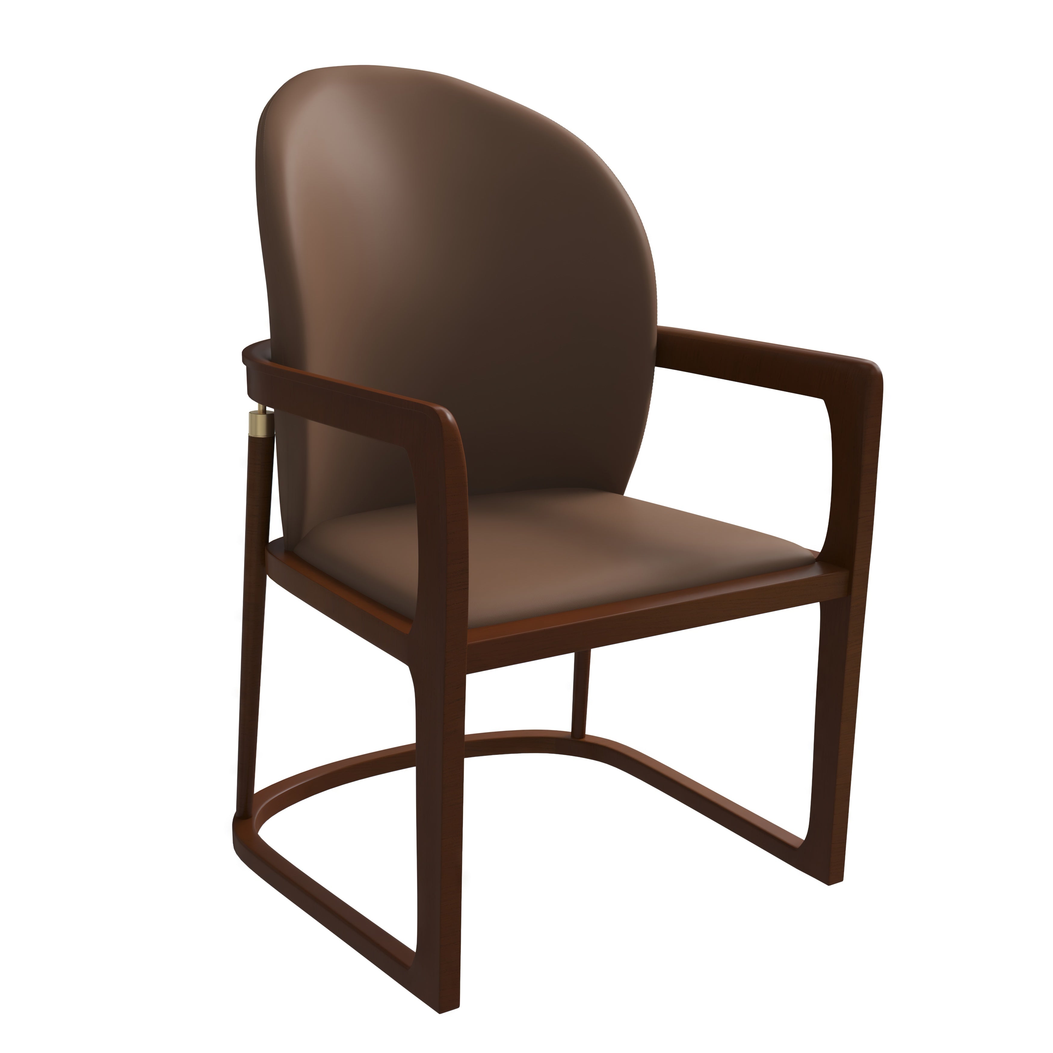 Svelta Elegant Wooden Dining Chair in Brown