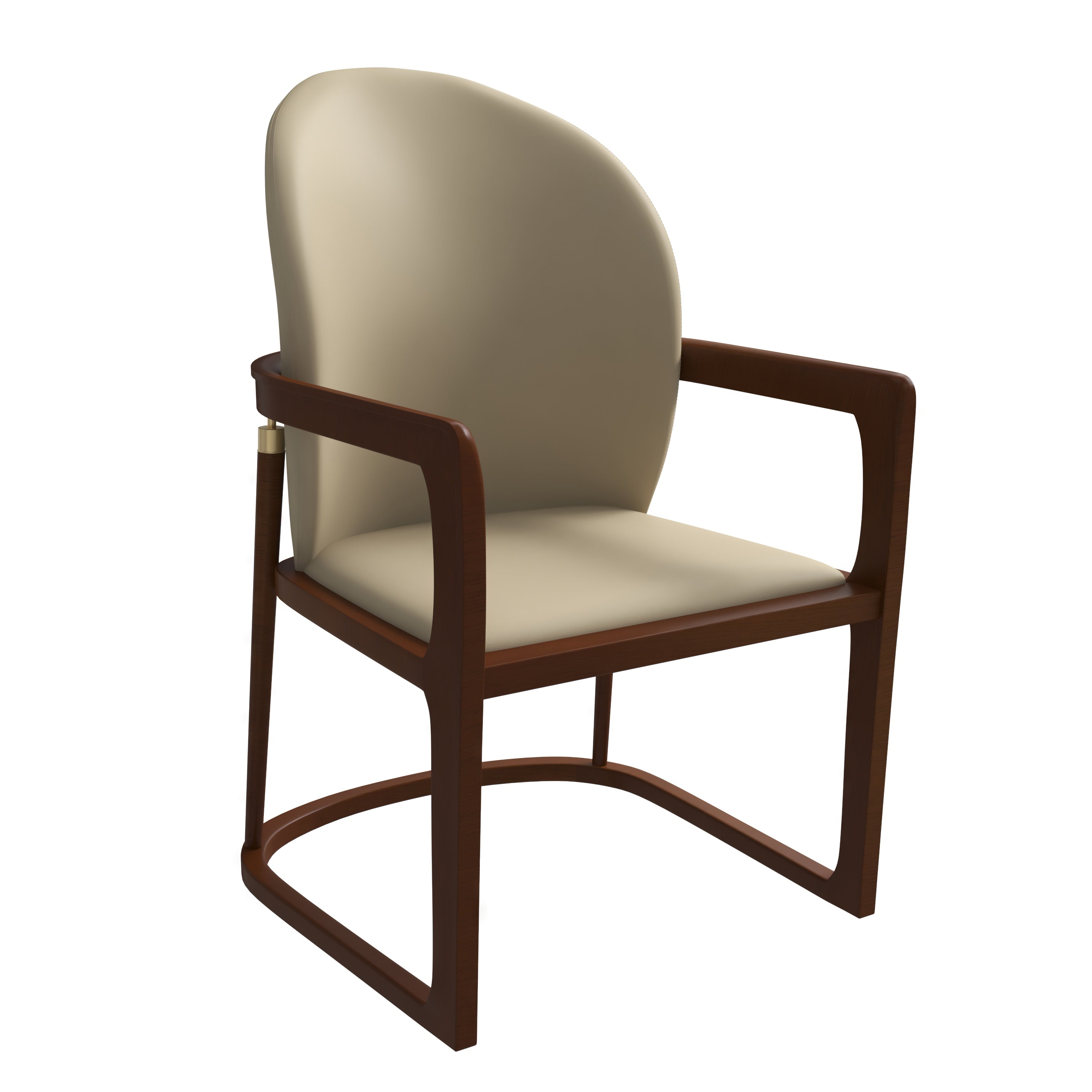 Svelta Elegant Wooden Dining Chair in Brown