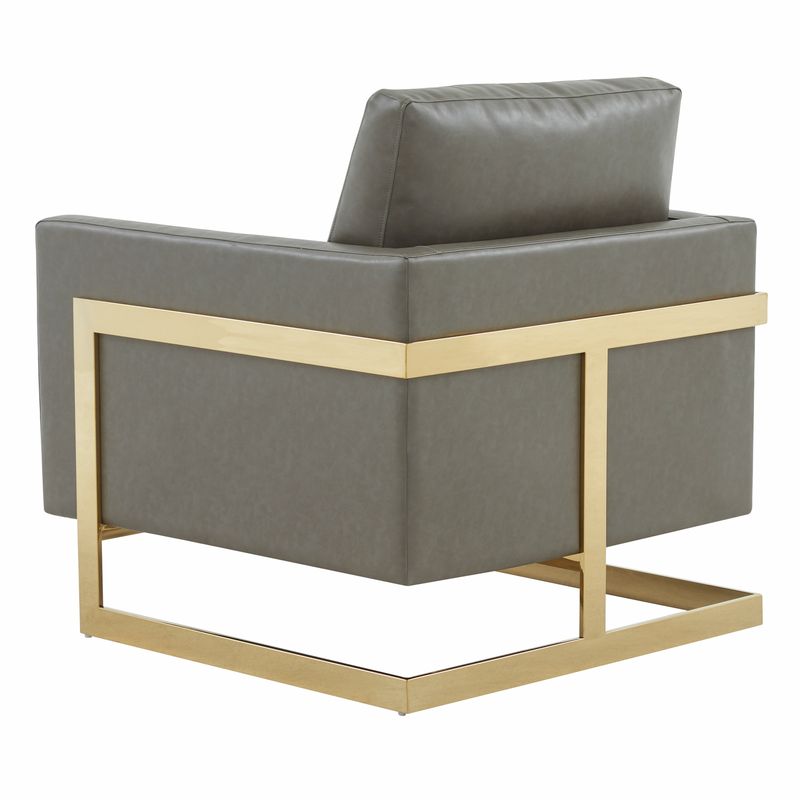 Elton Leather Accent Armchair