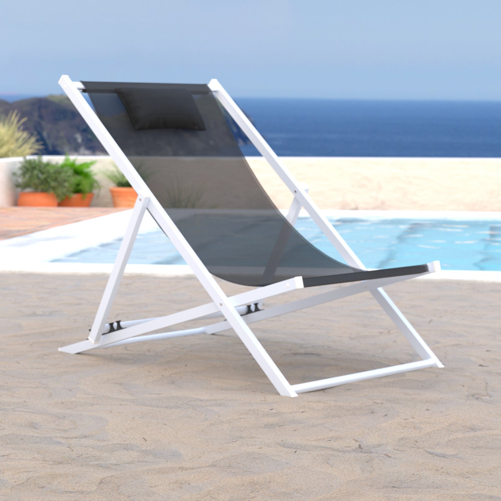 Sunny Outdoor Sling Lounge Chair