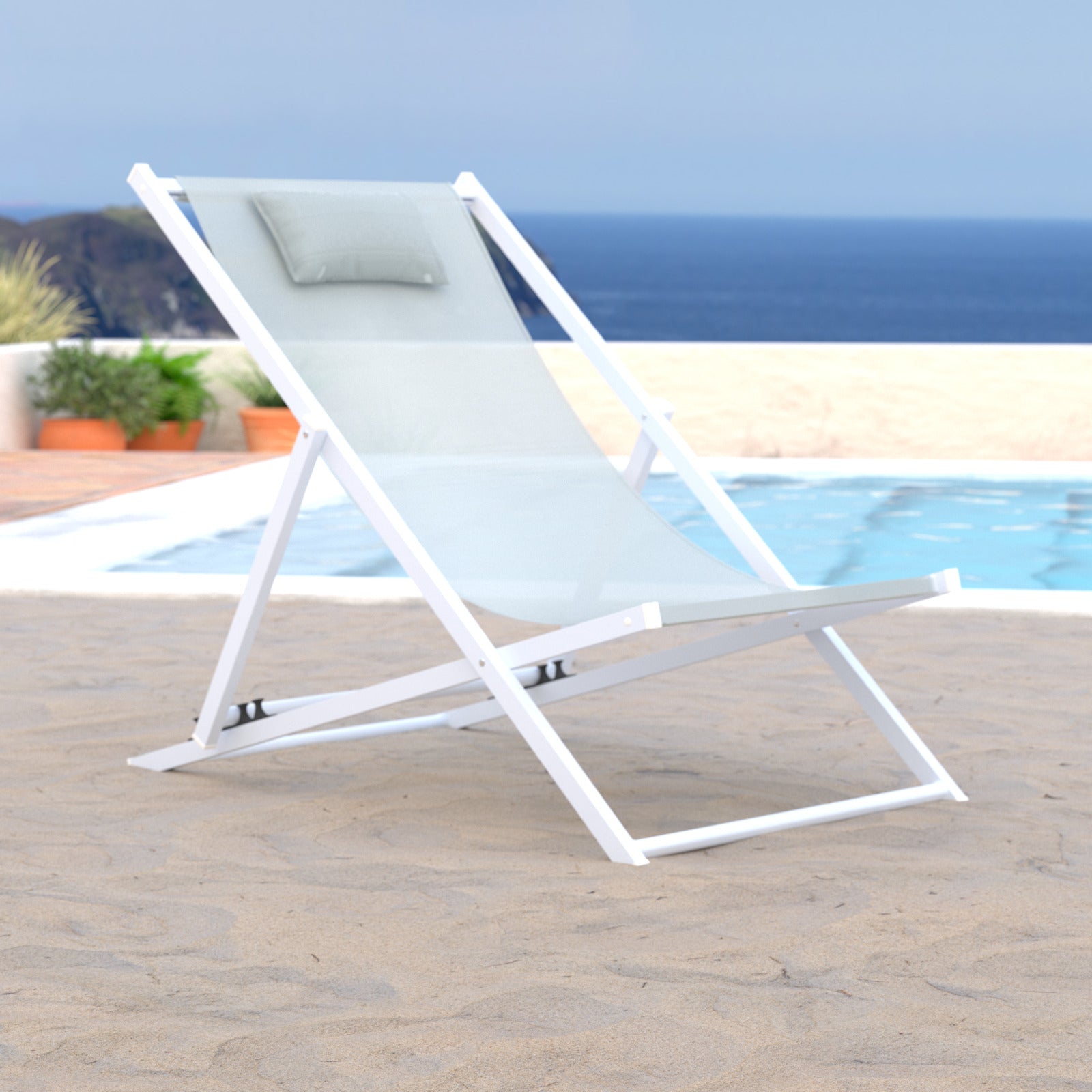 Sunny Outdoor Sling Lounge Chair