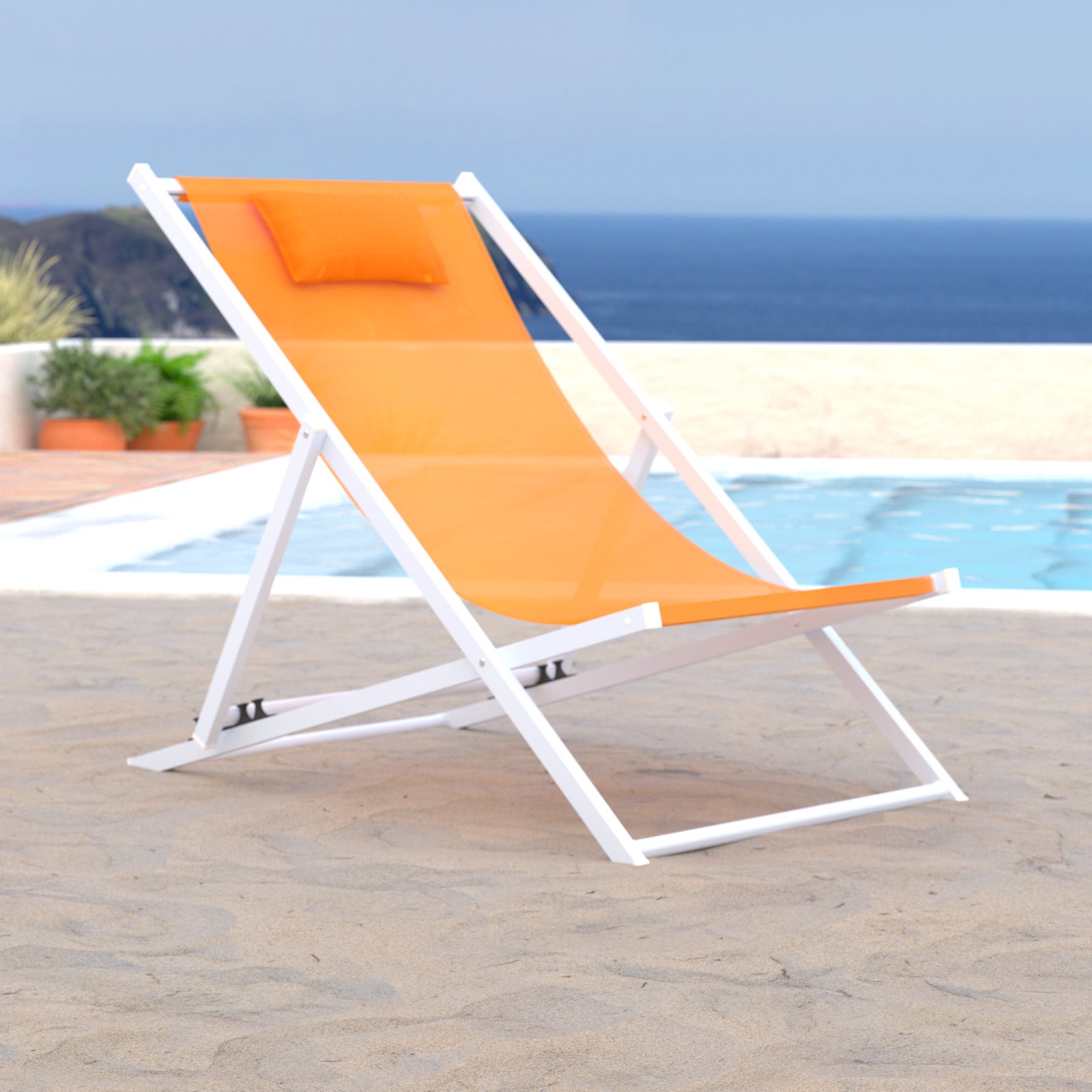 Sunny Outdoor Sling Lounge Chair