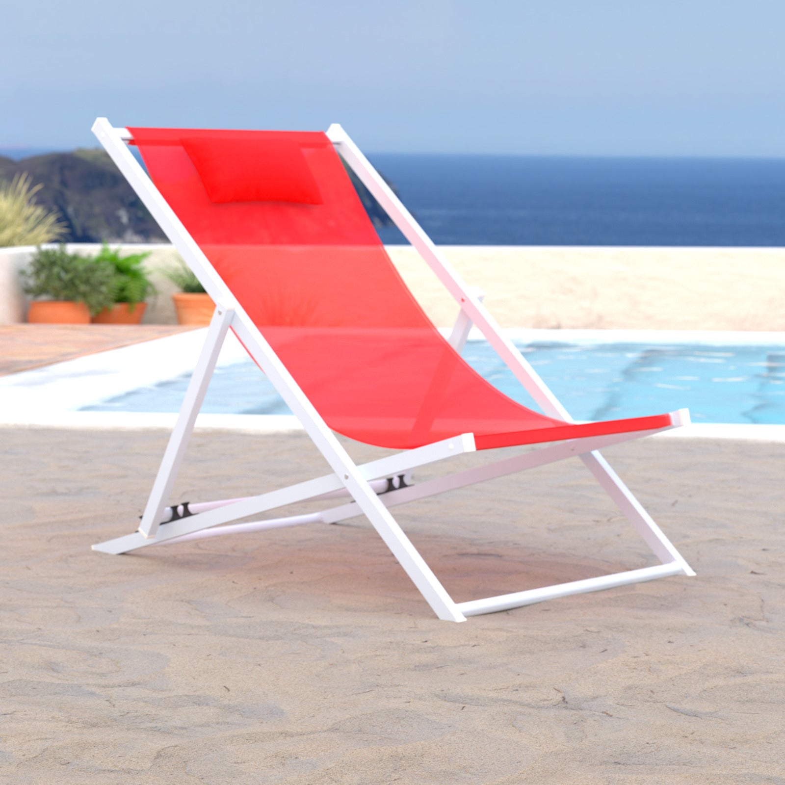 Sunny Outdoor Sling Lounge Chair