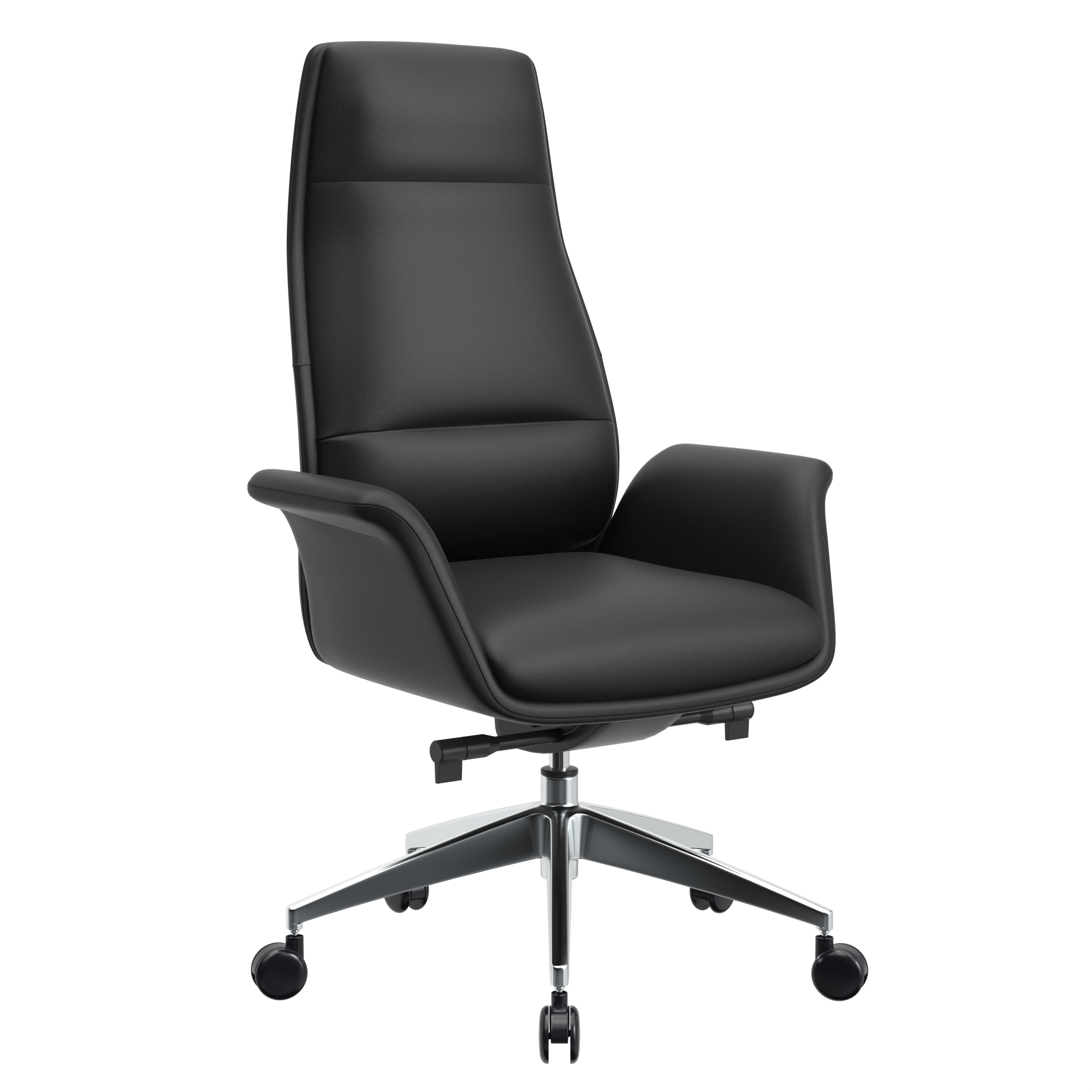 Summit Series Tall Office Chair In Black Leather