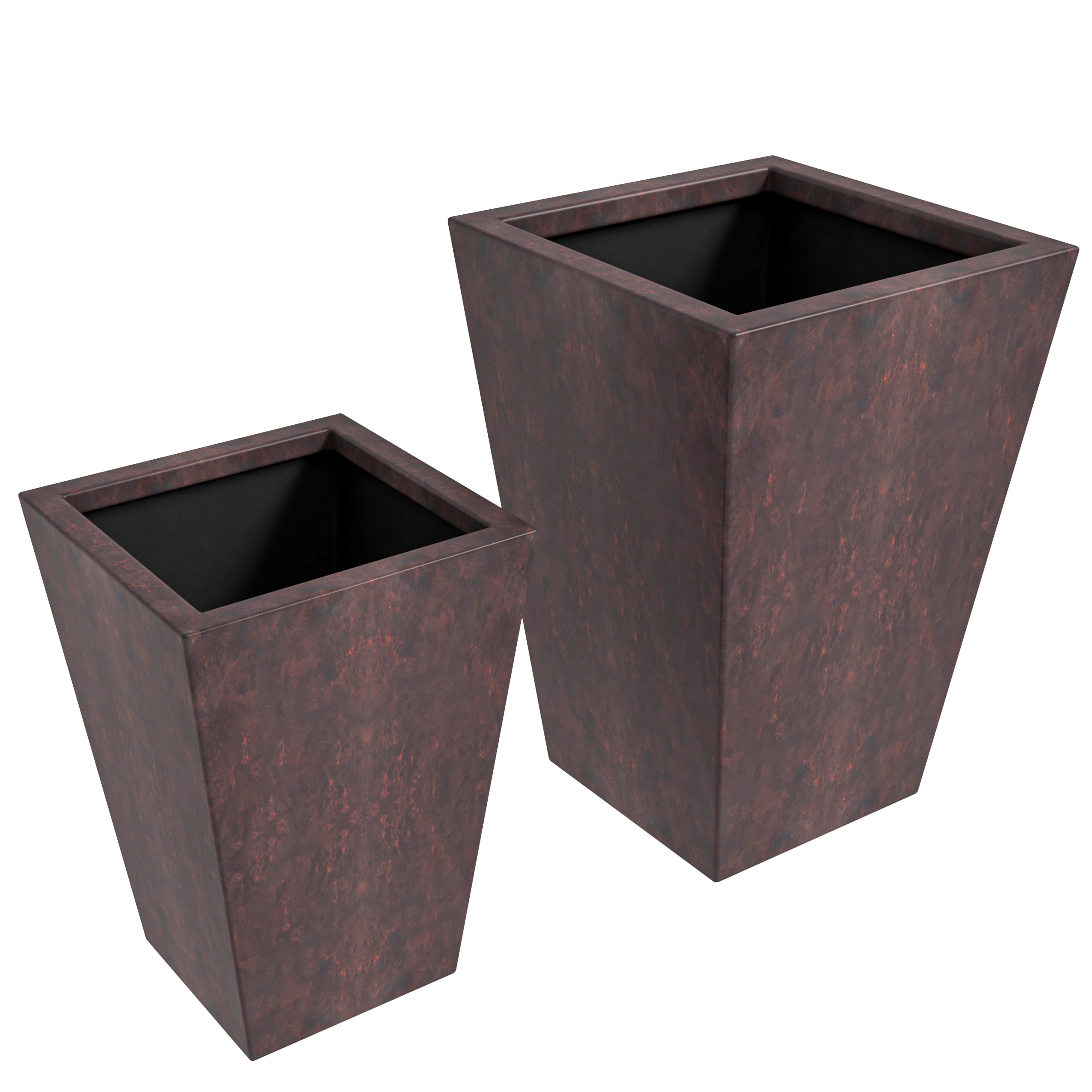 Serene Series Planter Set In Brown