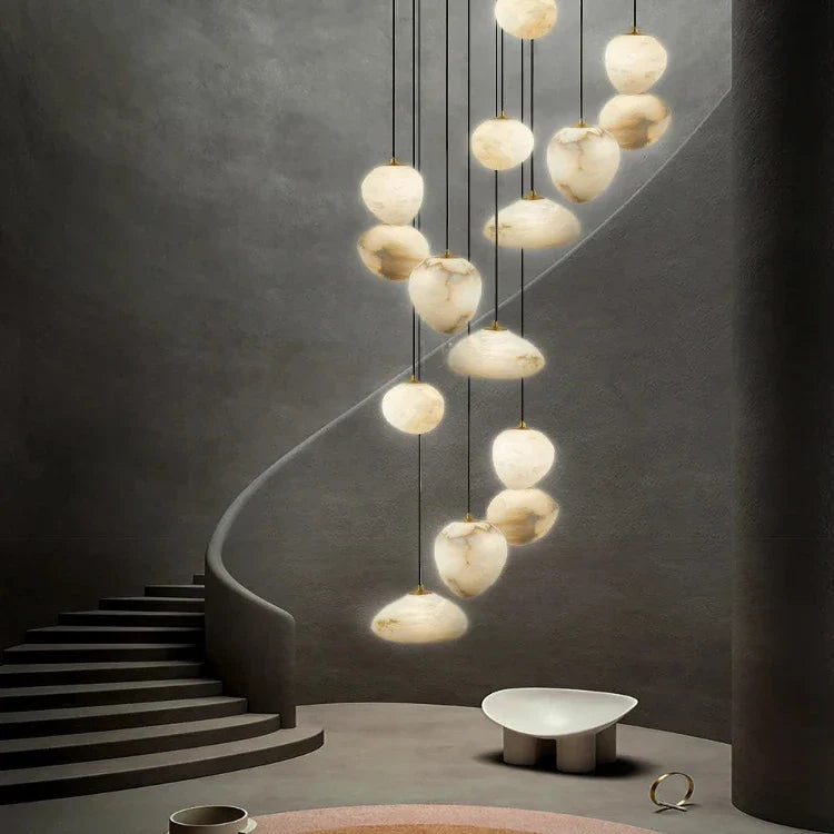 Sage Marble Chandelier