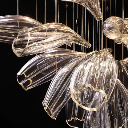 Sasha Modern Designer Crystal Flower Chandelier