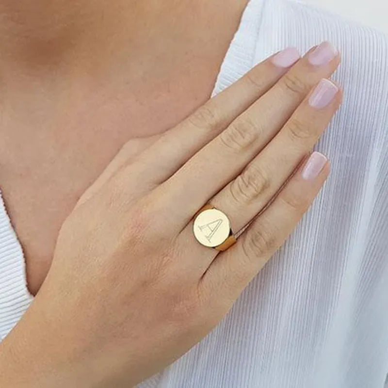 Chic Personalize Stainless Steel Custom Ring