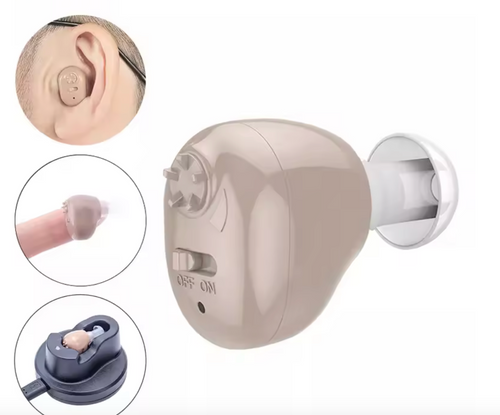 Mini OTC Rechargeable Invisible Hearing Aid - 16 Channels