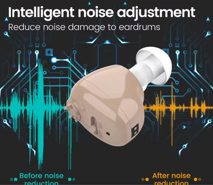 Mini OTC Rechargeable Invisible Hearing Aid - 16 Channels
