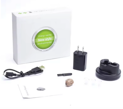 Mini OTC Rechargeable Invisible Hearing Aid - 16 Channels