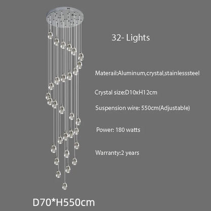 Sensa Crystal Stairwell Lighting