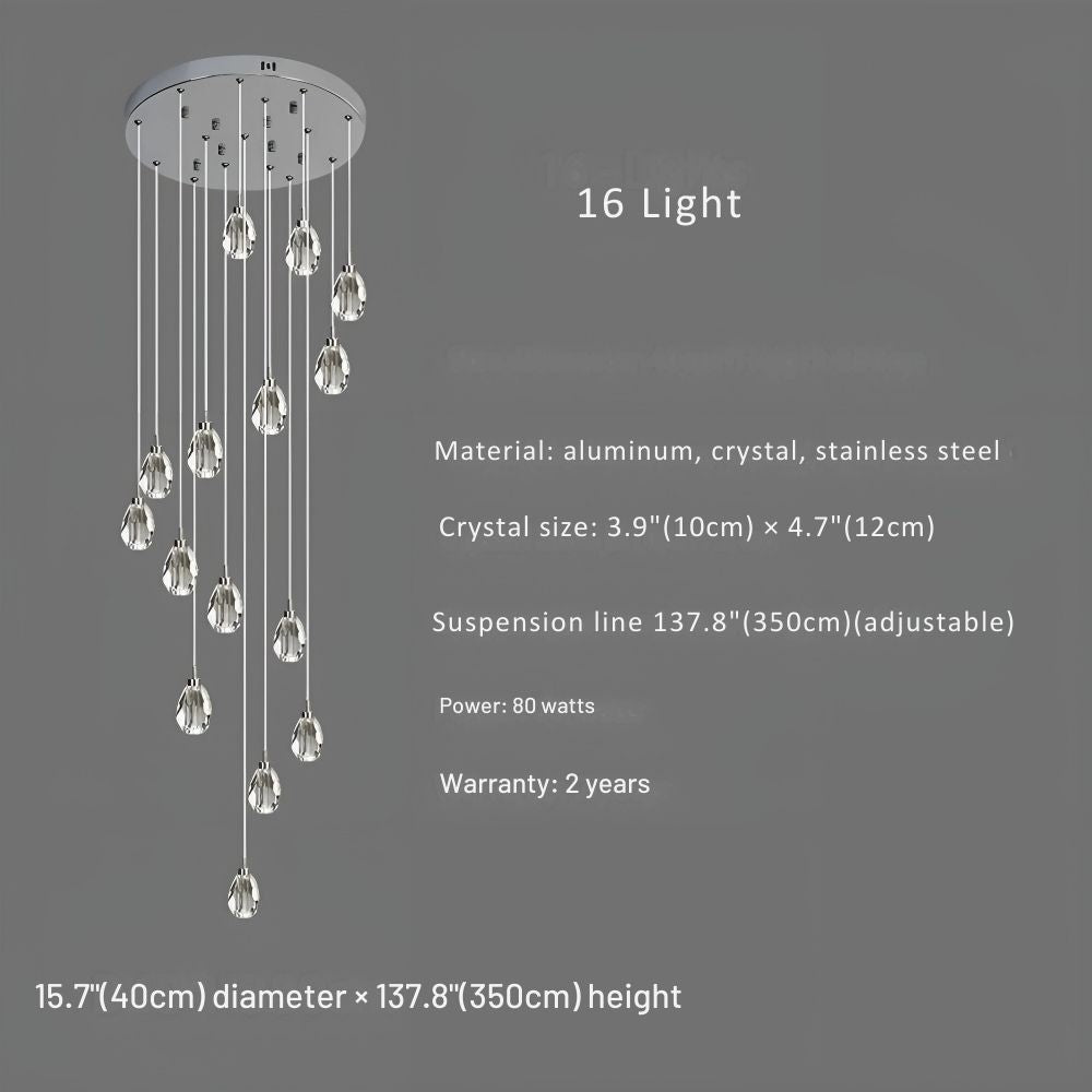 Sensa Crystal Stairwell Lighting