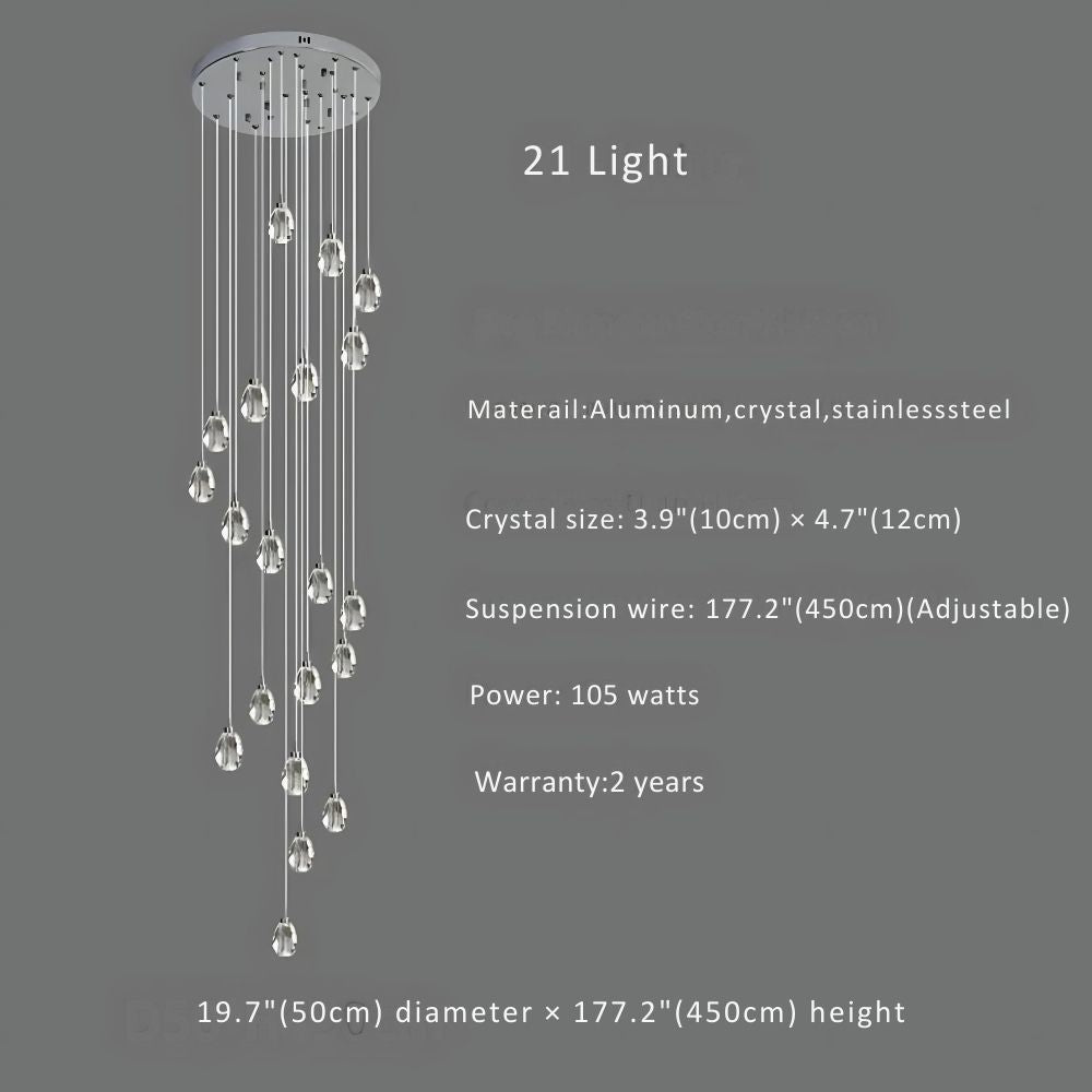 Sensa Crystal Stairwell Lighting