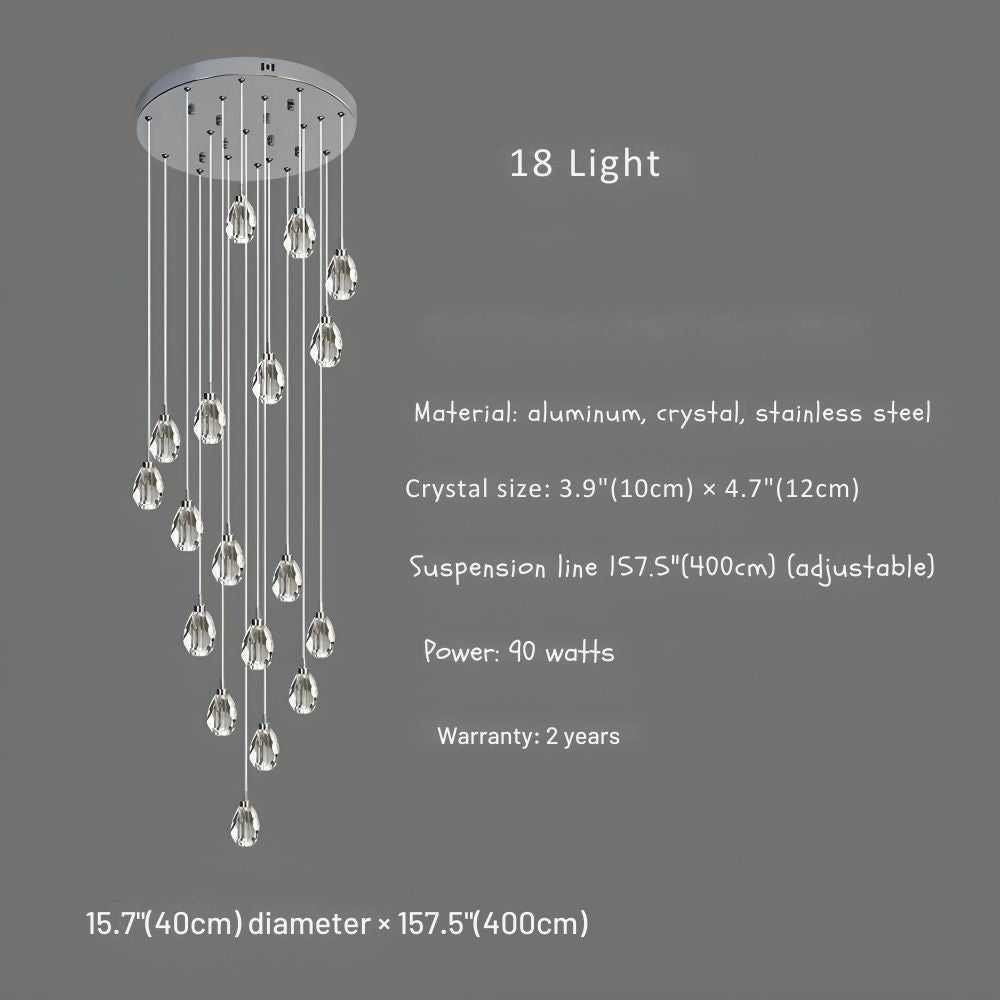 Sensa Crystal Stairwell Lighting