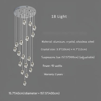 Sensa Crystal Stairwell Lighting