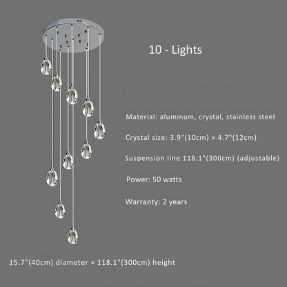 Sensa Crystal Stairwell Lighting