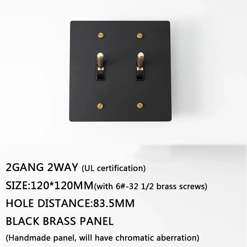 Seus Brass Toggle Light Switch