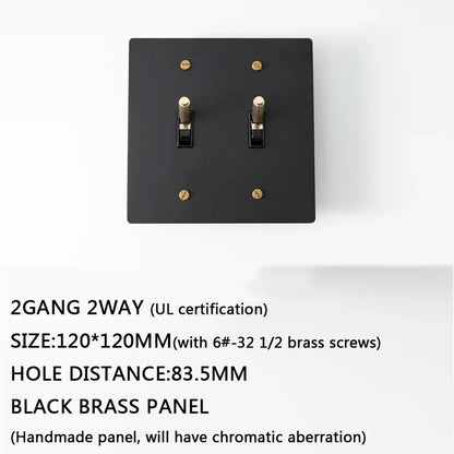 Seus Brass Toggle Light Switch