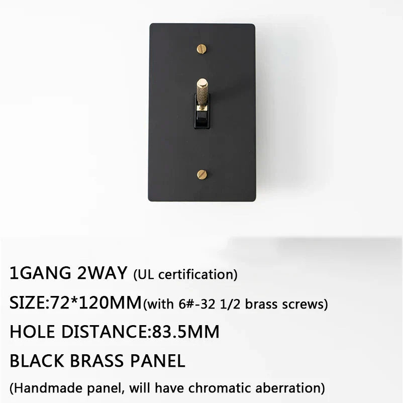 Seus Brass Toggle Light Switch