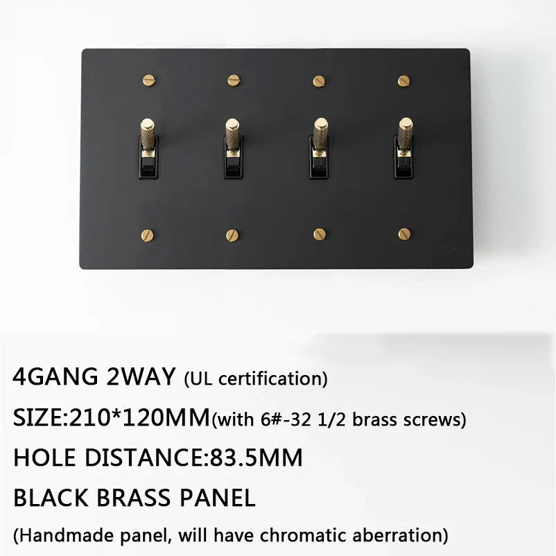 Seus Brass Toggle Light Switch