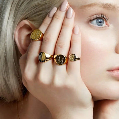 Chic Personalize Stainless Steel Custom Ring