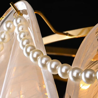 Classic 4 Tier Glass Pendant Chandelier