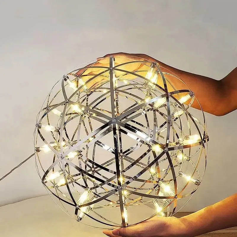 Spark Ball Stainless Steel Pendant Light