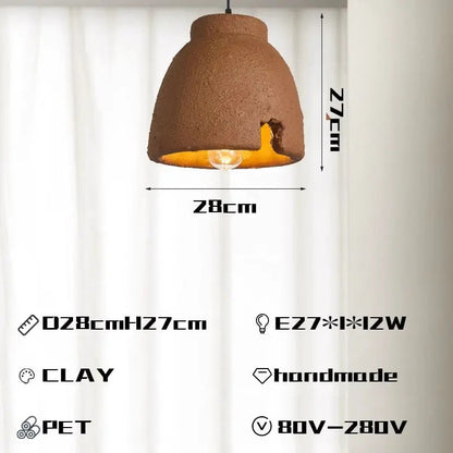 Classic Clay Dome Pendant Light