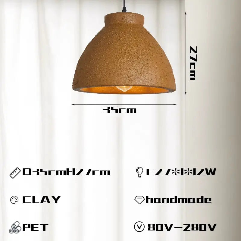 Classic Clay Dome Pendant Light