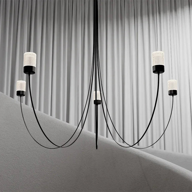 Suri Black Modern Chandelier