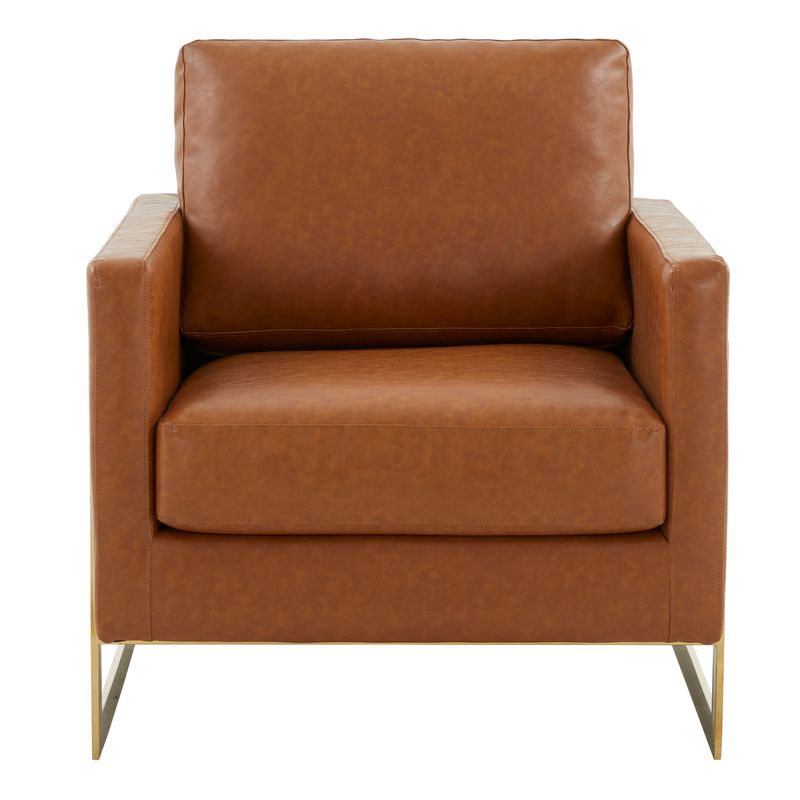 Elton Leather Accent Armchair