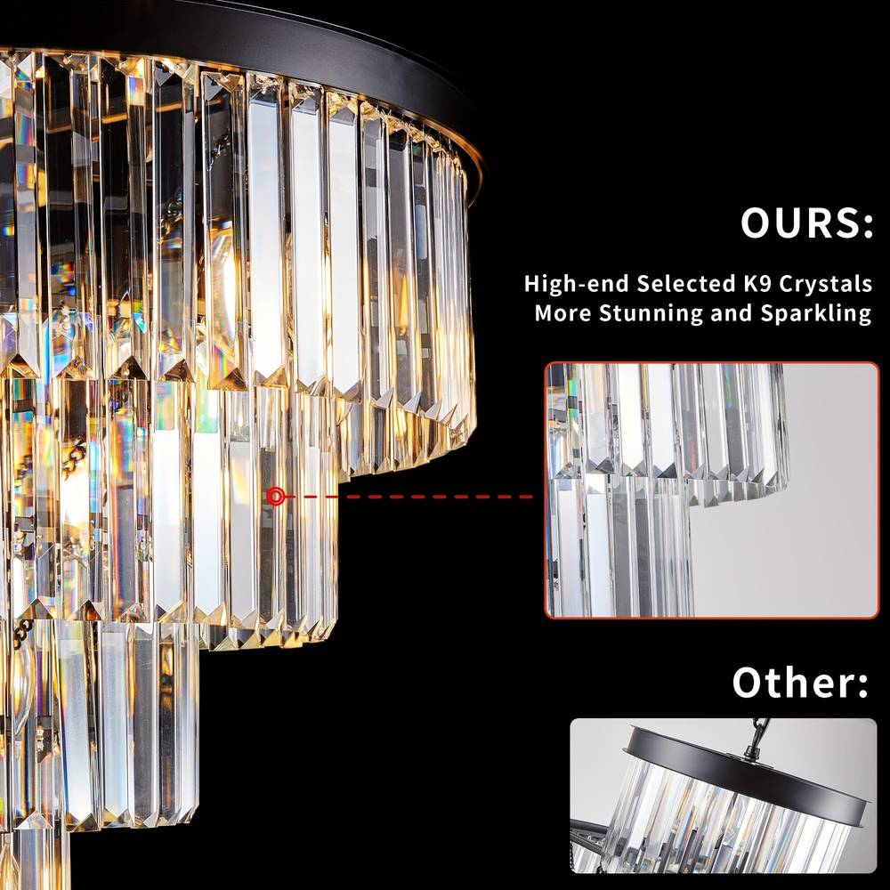 Taya Small Crystal Entryway Chandelier