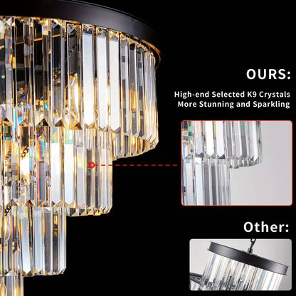Taya Small Crystal Entryway Chandelier