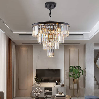 Classic Small Crystal Entryway Chandelier