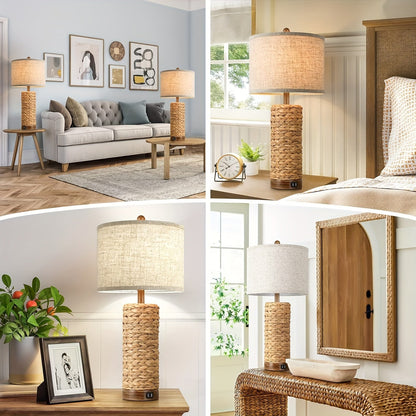 Modern Tena Rattan Table Lamp