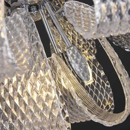 Teny Luxury Chrome and Glass Chandelier