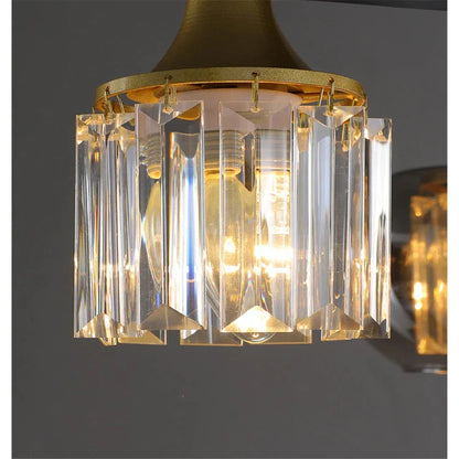 Classic Crystal Glass Globe Multi Light Chandelier