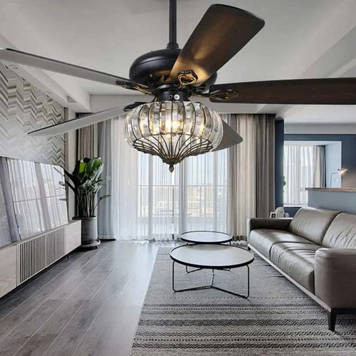 Tulis 52 Inch Chandelier Ceiling Fan With Light